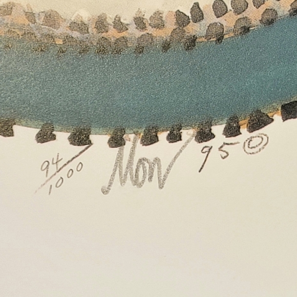 P Buckley Moss Mirror Mirror on the Wall Signed Print of Girl - Picture 6 of 11